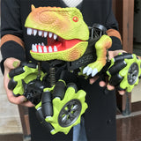 Remote Control Dinosaur Car Electric Spray Dino RC Climbing Vehicle Music Light Kids Gifts For Children Boys Age 6 +