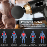 LCD Display Muscle Massage Gun Electric Deep Muscle Relaxation Fitness Percussion Massager Slimming Shaping Pain Relief Massager