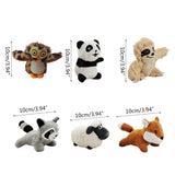13ME 4 Pieces/Set Fun Burrow Dog Toy Creaking Soft Plush Animal Toy Press to Sound Dog Toy Pet Anxiety Relief Calming Aid Toy