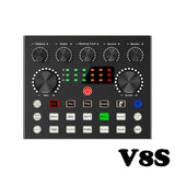 Bluetooth Sound Card 16 Sound Effects Noise Reduction Mixers for Voice Changer Podcast Kit,Mixer with Audio Interface Recording
