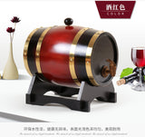 1.5/3/5L Wood Barrel Vintage Oak Beer Brewing Equipment Mini Keg Home Brew Beer Keg Tap Dispenser for Rum Pot Whisky Wine