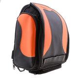 PU Leather Motorcycle Saddle Rear Bags Motorbike Jaunt Luggage Bag Orange