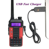 BaoFeng UV-10R Walkie Talkie Ham Radio UV10R Portable USB Charging Two Way Radio Transceiver CB Radio Walkie Talkie Band Station