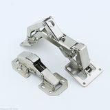4Pcs/Lot 3-4Inch 90Degree Not Drilling Hole Cabinet Hinge Cabinet Door Soft Closing  Hydraulic Buffer Hinge Furniture Hardware