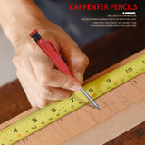 2Pcs Carpenter Mechanical Pencils 18Pcs Pencil Leads Carpenter Architect Working Tool For Drawing Making Scribbling