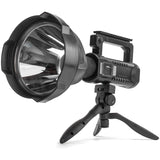Rechargeable Spotlight Flashlight High Lumens,Led Searchlight with Tripod and USB Output,Handheld Spotlight for Camping