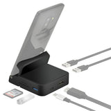 Multifunctional Type-C Hub Portable 8-in-1 Type-C Converter Expansion Adapter 1*USB3.0+2*USB2.0+1*HD+2*Type-C+1*SD+1*TF