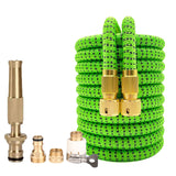 Portable High Pressure Water Gun Expandable Magic Flexible Garden Hose Watering Pipe Car Wash Spray Gun Brass Nozzle Sprinkler