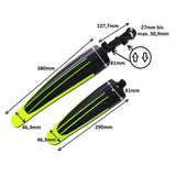 New Road Bicycle MTB Fenders Adjustable Mountain Bikes Front/Rear Mud Guards Wings Lenght 30*39.6cm Cycling Fenderset Bike Parts
