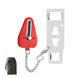 Portable Door Lock Lockdown Double Hole Security Lock Door Extra Lock Inside Door Locker Security Devices