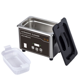 0.8L Ultrasonic Cleaner 40KHz Stainless Steel Bath 110V/ 220V Dental Razor Parts Degas Ultrasound Washing for Watches Jewelry