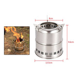 Portable Stainless Steel Backpacking Outdoor Camping Hiking Picnic Wood Stove