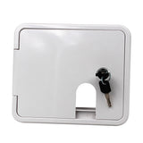 Boat Square Electric Cable Hatch Access Door &amp; 2 Keys Electric Power Cord Cable Hatch For Marine RV Yacht Motorhome Camper