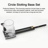 GanWei Aluminium Alloy Woodworking Electric Trimming Machine Circle Cutting Jig Wood Router Milling Circle Slotting Base