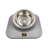 Doulble Dog Bowls Stainless Steel Antislip Cat Bowl Dog Food Water Bowls Outdoor Travel Portable Puppy Food Container Feeder