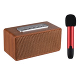 Karaoke Speaker Microphone Wireless Portable High Power LED Lights Rechargeable Support BT/USB Play for Home Family BBQ