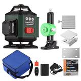 16 Lines 4D Laser Level Green Line SelfLeveling 360 Horizontal and Vertical Super Powerful Laser Level Green Beam Laser Level