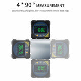 Rechargeable Battery Digital Level Protractor Inclinometer 2-side Laser Magnetic Level Angle Meter With 4-sides Magnets