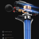 Massage Gun High Frequency With 7Clolors Breathing Light Muscle Relax Body Relaxation Electric Massager Professional Fascia Gun