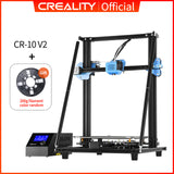 CREALITY 3D Upgrade CR-10 V2 Printer Size 300*300*400mm,Silent Mainboard Resume Printing with Mean well Power Supply