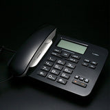 Desktop Cord Phone Dual Port Landline with Caller ID, R Key, DND Setting, Speaker, Adjustable Flash Time &amp; Screen Brightness