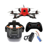 DIY 175mm Six-Axle Mini Airframe DIY FPV Racing Drone with 1/1.8" 1200TVL 2.1mm+ND Filter FPV Goggles T8S/FS-i6 FS I6 TX