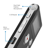 Digital Voice Recorder (8GB) Built-in Microphone Speaker, Digital Voice Recorders for Class Lectures Meetings