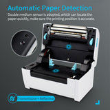 110mm Shipping Label Printer with Stand USB High Speed Direct Thermal Printer Receipt Label Maker Sticker for Barcode Express