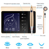 Upgrade Touch Screen Rechargeable Battery Permanent makeup Machine Kit for Eyebrow Lip Eyeliner Machine With 50pcs Neeldes