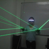 Left Hand Right Hand Vortex Green 532nm Laser Gloves DJ Dancing Club Rotating Laser Show Light Lazers
