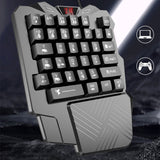 Portable Single Hand Mechanical Gaming Keyboard 35 Keys Mini Keypad for Game