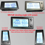 50A 100A 200A 400A STN LCD Hall Coulomb Meter Counter Voltage Current Capacity Power Indicator Display eBike Car Isolation