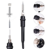 60W 90 to 480 ℃ Constant Temperature Digital Display Soldering Iron Set Automatically Dormant Electric Soldering Iron паяльник