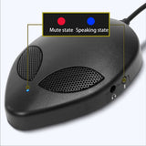 Desktop 360 Degree Omnidirectional USB Microphone Desktop Microphone for Video Conference Voice Call Microphone Mic Pickup