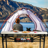 Outdoor Camping Table Storage Bag Foldable Storage Mesh Pocket Tableware Organizer for Camping Picnic Barbecue