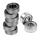20 Pcs Miniature Sealed Metal Shielded Metric Radial Ball Bearing MR105 ZZ 5X10X4MM &amp; MR104-ZZ 4X10x4mm