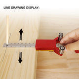 3 In 1 Circle Line Drawing Height Measurement Woodworking DIY Line Drawing Tool Drawing Gauge Woodworking Auxiliary Tools