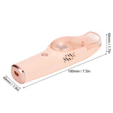 Baby Hair Clippers Strong Suction High Safety IPX7 Waterproof Low Noise Pink Kids Hair Trimmer for Home Infants Children