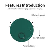 Automatic Robot Vacuum Cleaner Cordless Multifunctional USB Rechargeable Wet and Dry Smart Sweeping Cleaning for Home