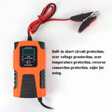 Car Battery Chargers 12V/2A 24V/2A Full Automatic Smart Battery Chargers Maintainer Portable Trickle Chargers Battery Desulfator