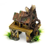 Aquarium Decoration Accessories Artificial Fish Reptile House Shelter Fish Tank Landscaping Resin Building Ornaments