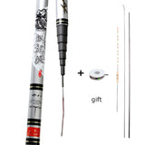 High Quality Telescopic Fishing Rod Carbon Fiber  Casting Rods 3.6m-7.2m  Hand Freshwater Feeder for Carp Fishing