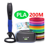 Authentic 3D Pen 3D Print Pen And 1.75mm Pla Filament Christmas Gifts+ Painting Drawings+ Free Shipping 5 v 2A Usb Adapter