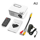 1080P  Mini Projector Home Theater Cinema AV VGA USB Portative Wired