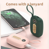 Hand Warmer 10000 MAh USB Power Bank Electric Portable Pocket Hand Warmer Digital Display Multi-Function Pocket Cloth Bag
