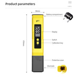 TDS Meter 0-9990ppm Digital PH Meter 0.01 PH High Precision Pen Water Tester TDS&amp;PH Meter 0-14 PH LCD PPM Tester Aquarium Filter