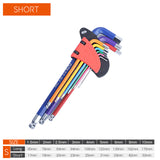 Allen Key Set Hex Wrench Screwdriver Set Hexagon Spanner Universal 9Pcs Ball End Torx Star Keys Tool L Type Hand Tools Kit