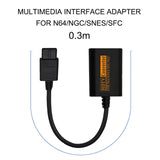 HDMI-compatible Switch Converter To HDTV Video Scart Cable Splitter Game Console Conversion Accessories For N64 SNES NGC SFC