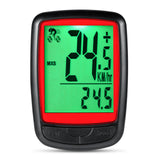 Wireless Bike Computer Bicycle Speedometer Waterproof Cycling Computer w Speed Sensor LED Backlight Auto Wake-up cyclocomputer