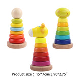 6In Montessori Block Plugging Toy Matching Toy Disassembled Block Interactive Education Gift for Toddler Baby Learning 69HE